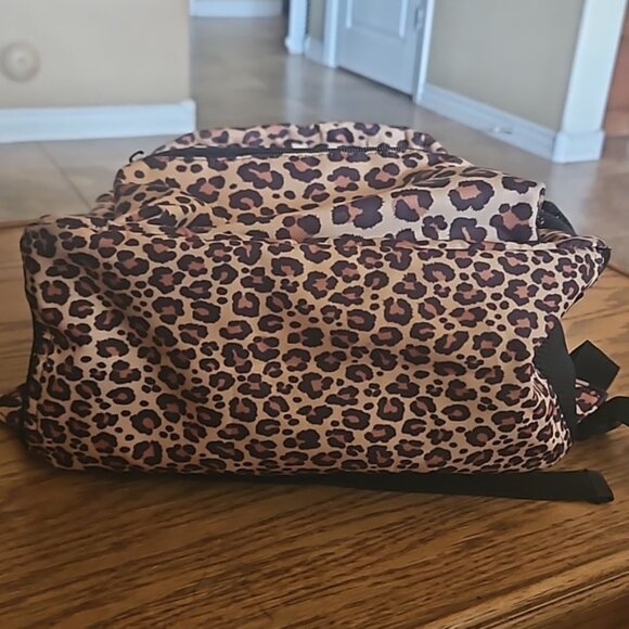Cheetah Leopard Animal Print Nylon Laptop Backpack main image 10